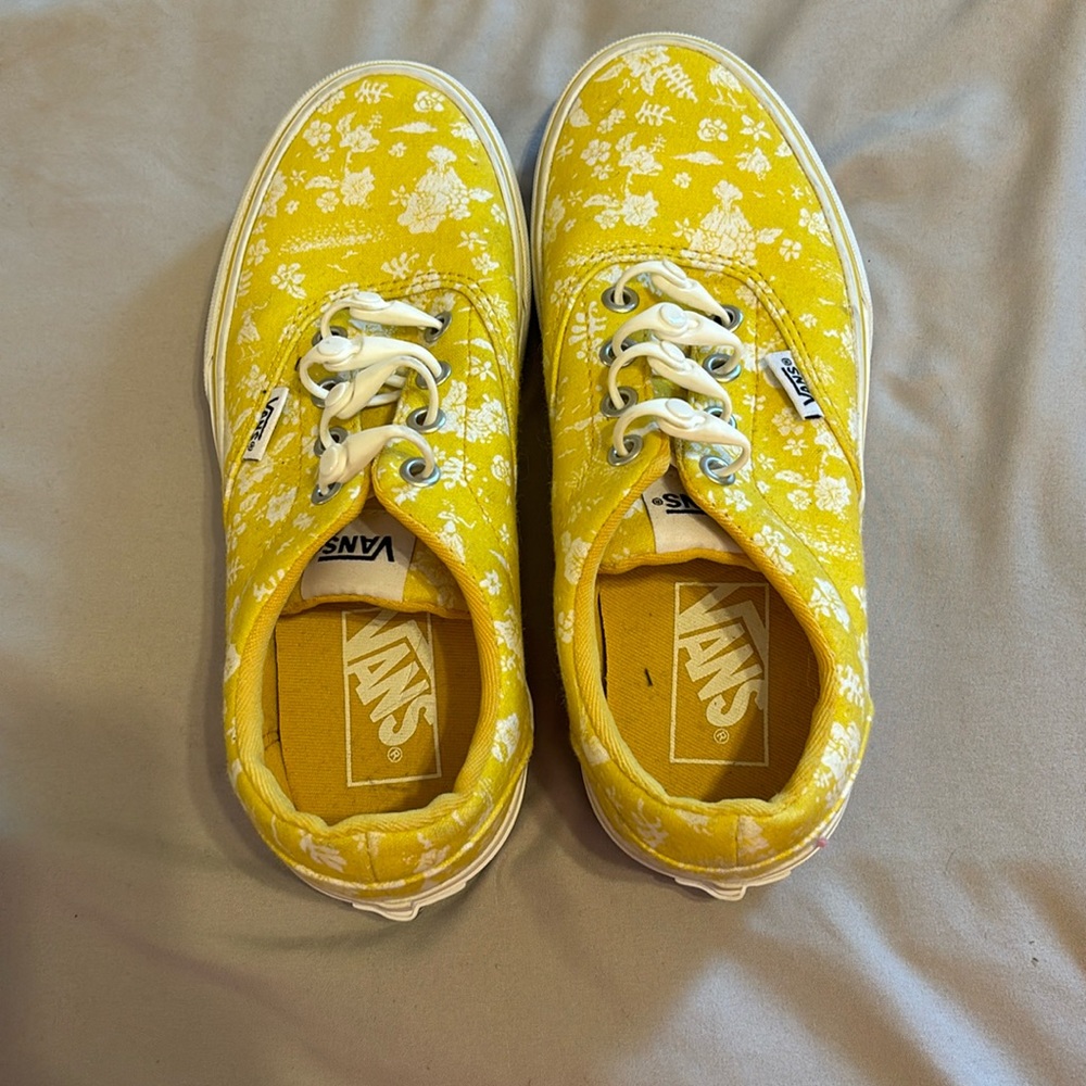 Yellow vans shoes